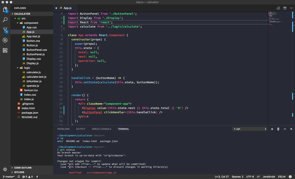 Visual Studio Code editor